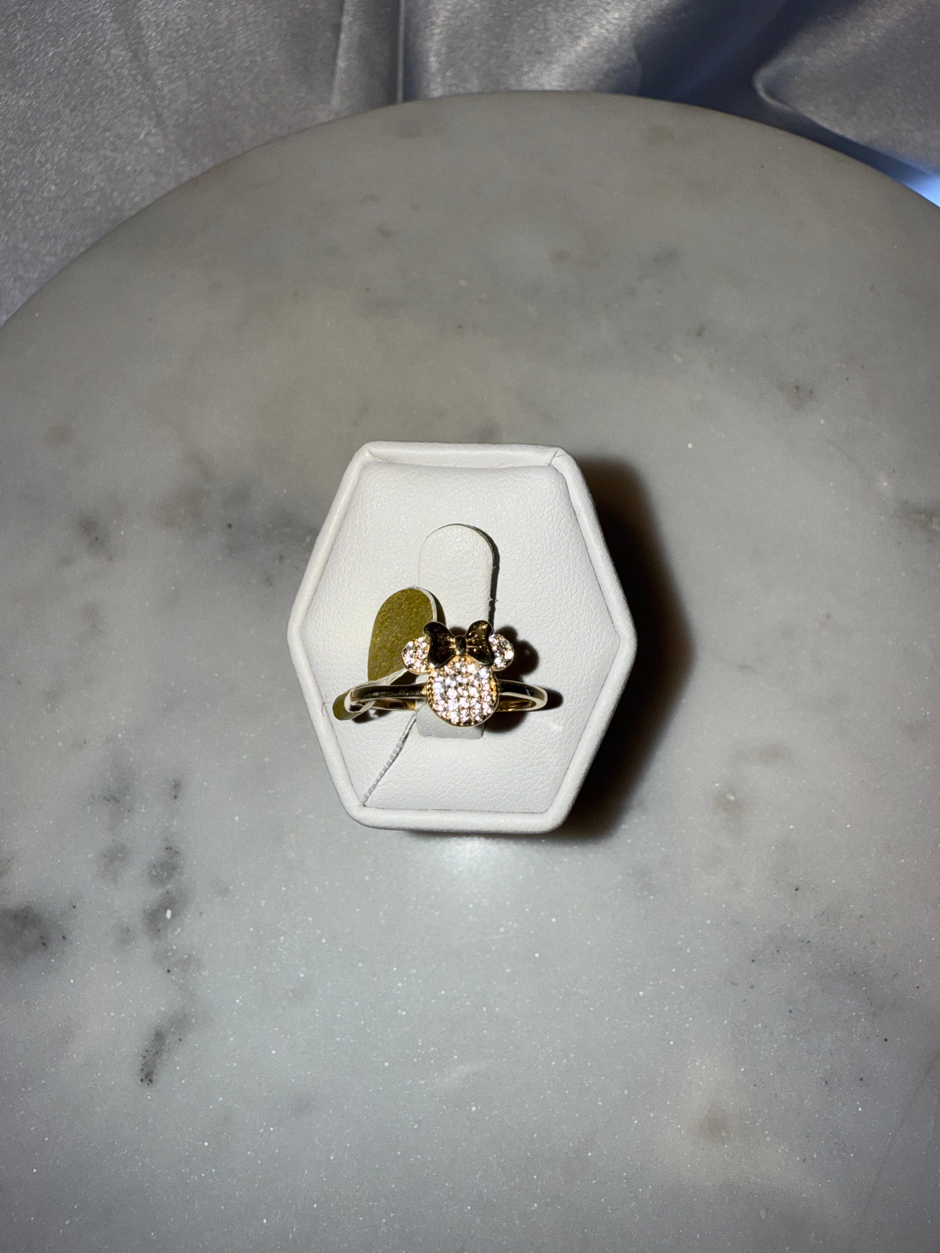 14K Gold Mousie Ring